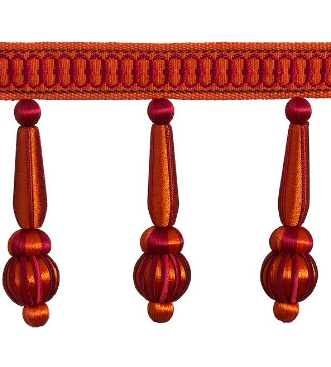 Beaded Fringe 25cm Trimming by Houles Acajou