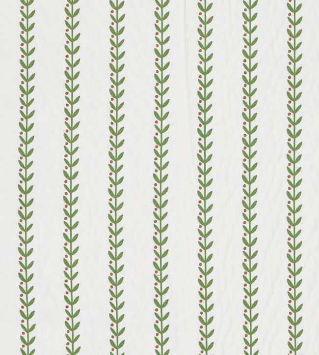 Beanstalk Stripe Fabric by Scion Sage/Dusk Pink