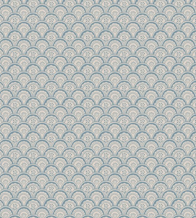 Beata Wallpaper by Sandberg Misty Blue