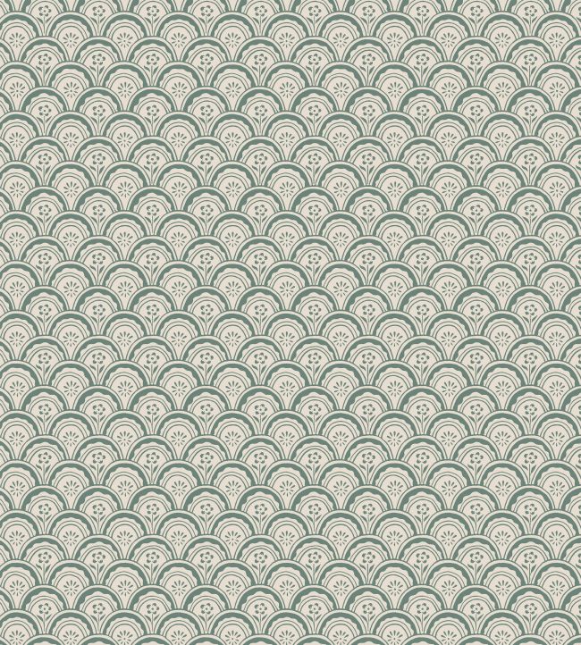 Beata Wallpaper by Sandberg Moss Green