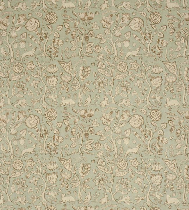 Beaufort Fabric by Sanderson Duck Egg/Camel