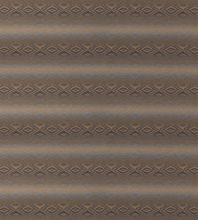 Beaumaris Fabric by Mulberry Home Granite/Blue