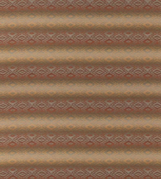 Beaumaris Fabric by Mulberry Home Russet/Gold