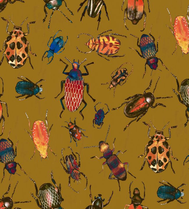 Beetle Fabric by Arley House Gold
