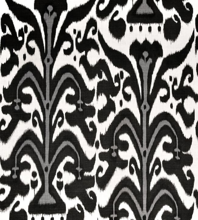 Belfour Fabric by Christopher Farr Cloth Charcoal