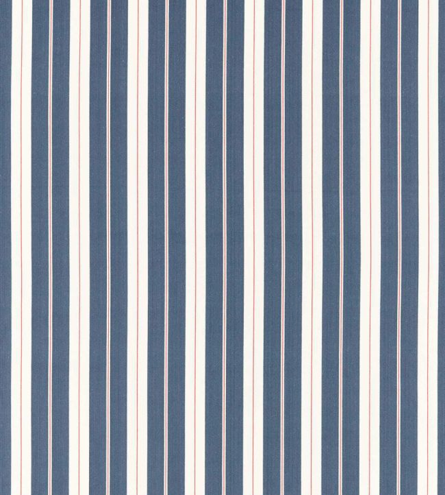 Belgravia Fabric by Clarke & Clarke Navy/Rouge