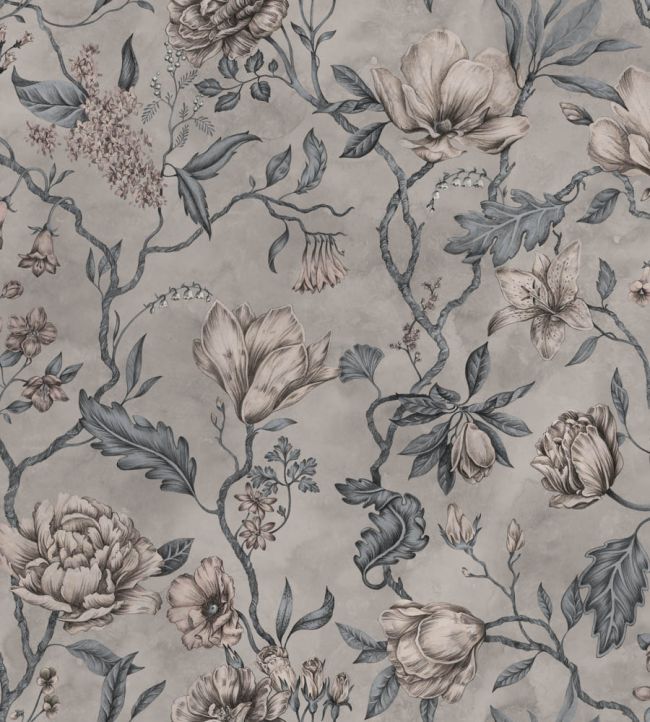 Belinda Wallpaper by Sandberg Misty Blue