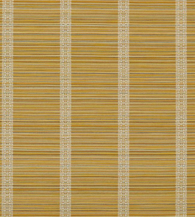 Bellagio Stripe Fabric by Zoffany Silk Yellow