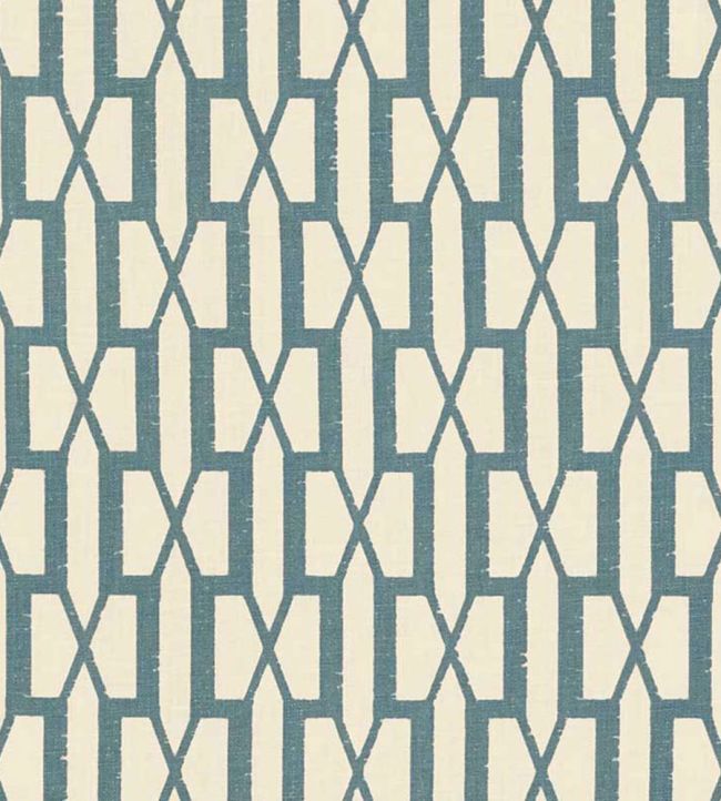Belvedere Fabric by Schumacher Peacock Blue