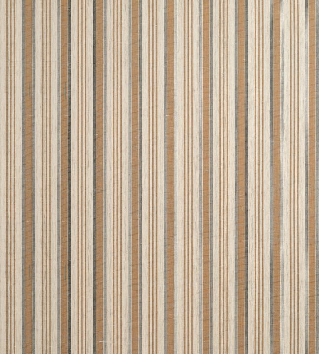 Bennett Stripe Wallpaper by Thibaut Cognac