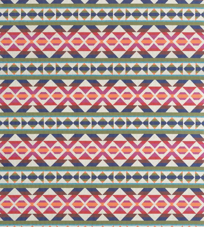 Berber Blanket Fabric by Thibaut Fuchsia and Navy