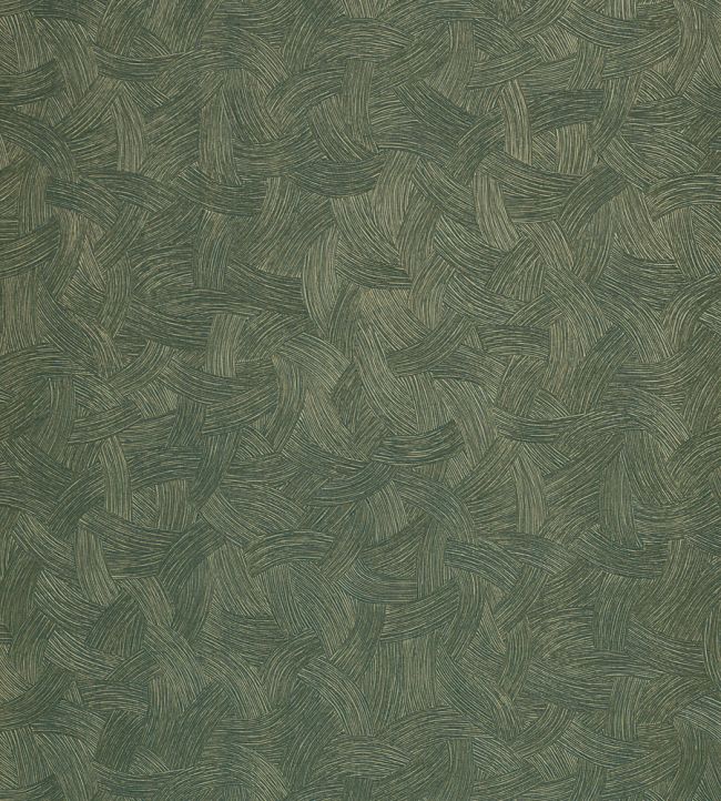 Berenice Wallpaper by Casamance Emeraude/Dore