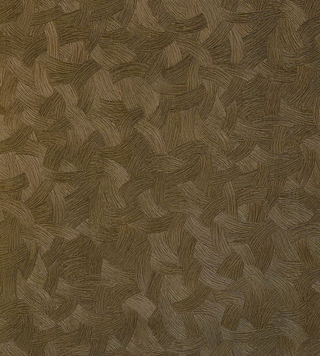 Berenice Wallpaper by Casamance Noir/Dore