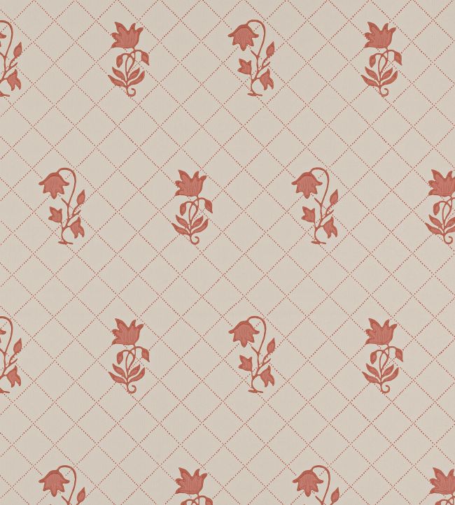 Berkeley Sprig Wallpaper by Colefax and Fowler Red