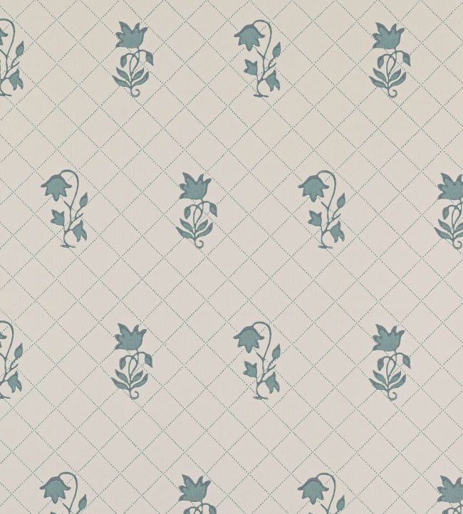 Berkeley Sprig Wallpaper by Colefax and Fowler Teal