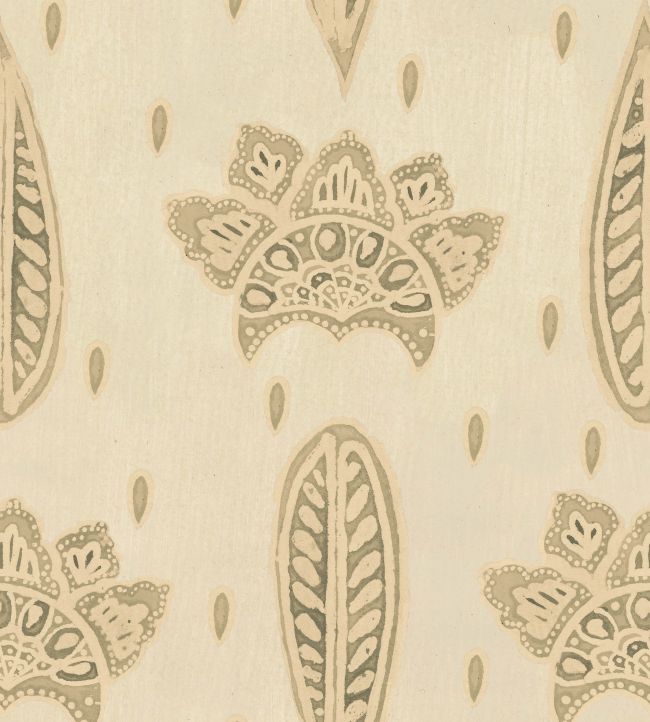 Bethel Batik Wallpaper by MINDTHEGAP Antique White