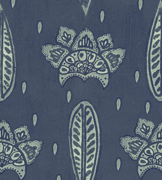 Bethel Batik Wallpaper by MINDTHEGAP Cobalt