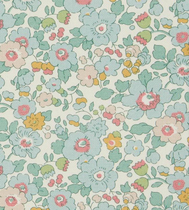 Betsy Flora Fabric by Liberty Robins Egg