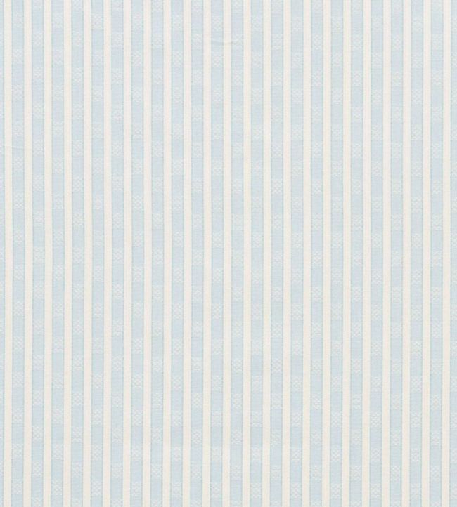Beverly Stripe Fabric by Schumacher China Blue