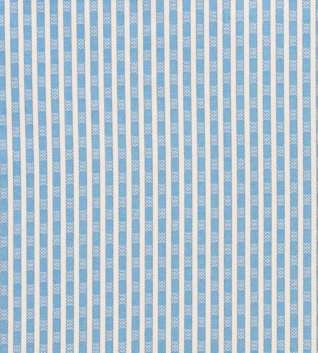 Beverly Stripe Fabric by Schumacher Cobalt