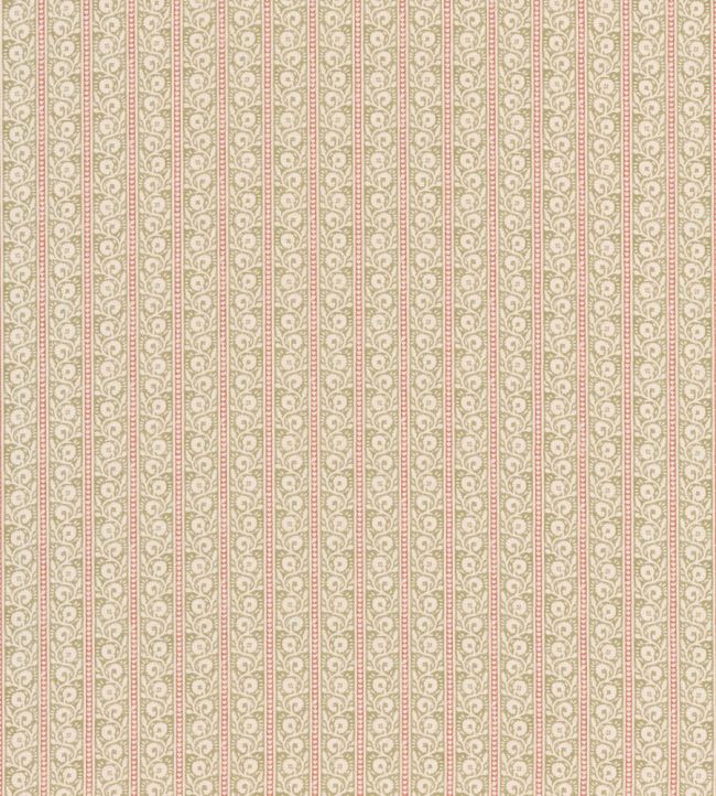 Bibury Fabric by GP & J Baker Green/Red