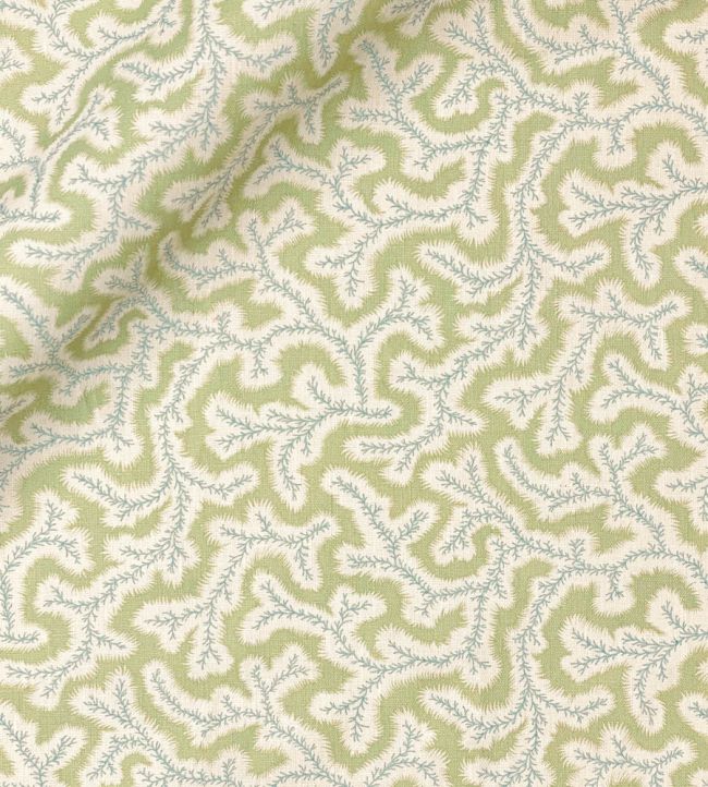 Big Dulcie Linen Fabric by Ian Sanderson Apple