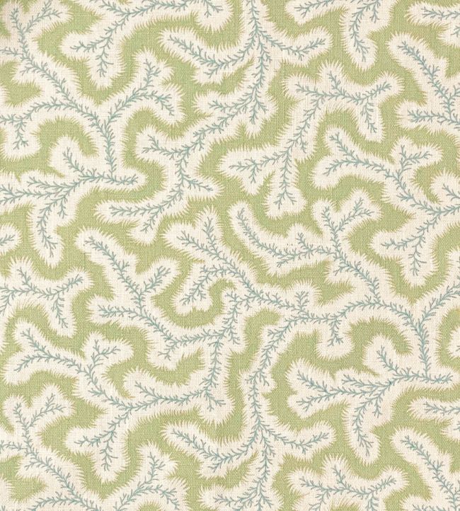 Big Dulcie Linen Fabric by Ian Sanderson Apple