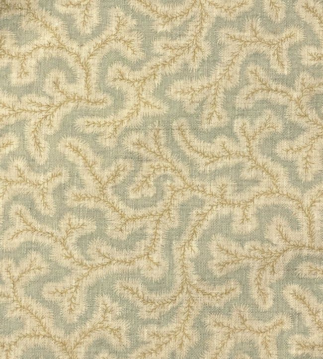 Big Dulcie Linen Fabric by Ian Sanderson Celadon