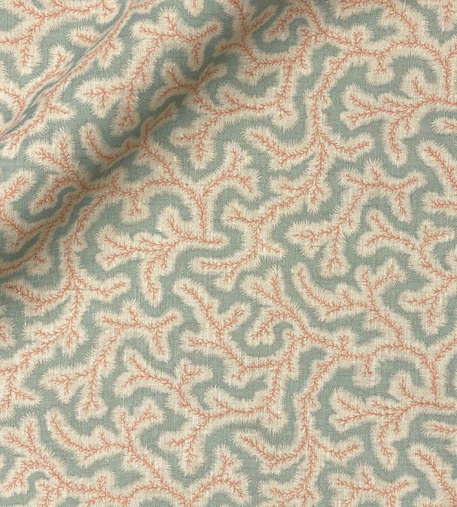 Big Dulcie Linen Fabric by Ian Sanderson Celeste Blue