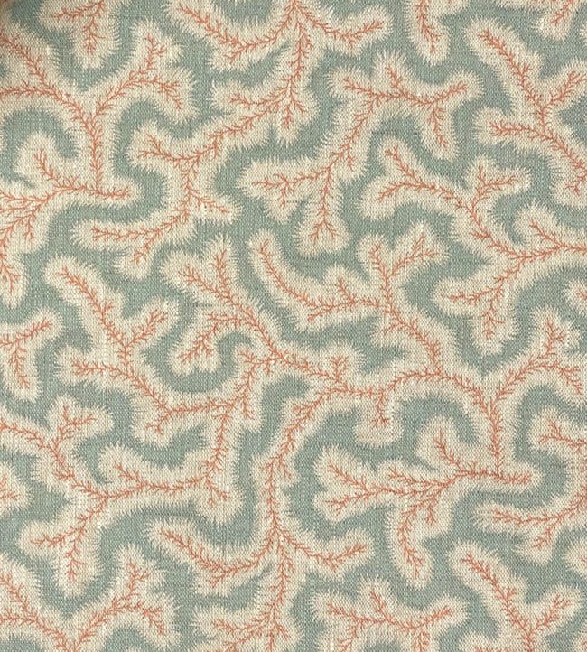 Big Dulcie Linen Fabric by Ian Sanderson Celeste Blue