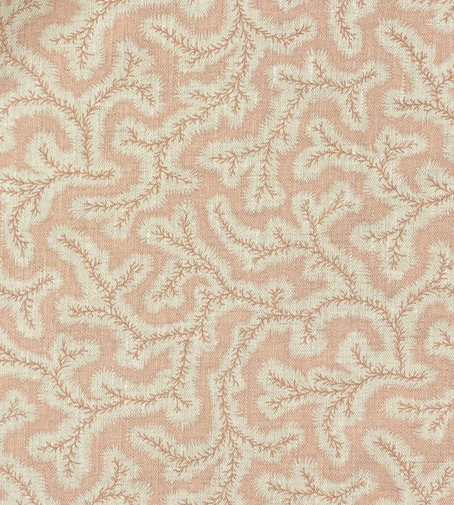 Big Dulcie Linen Fabric by Ian Sanderson Shrimp