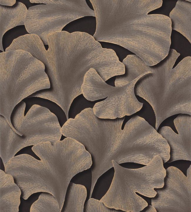 Biloba Wallpaper by Casadeco Noir Fusain