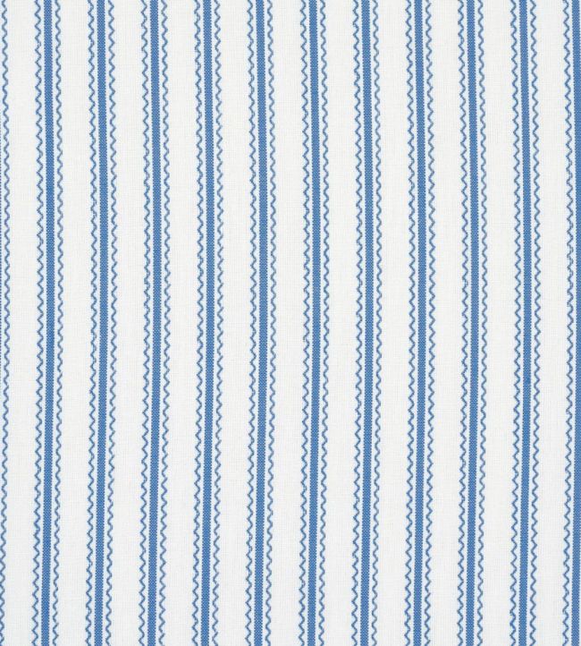 Birdie Ticking Stripe Fabric by Schumacher Indigo