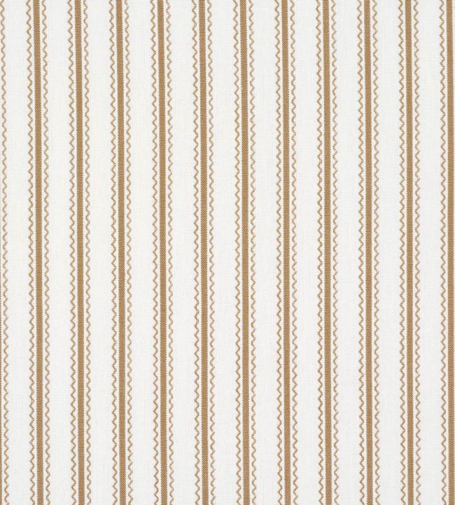 Birdie Ticking Stripe Fabric by Schumacher Neutral