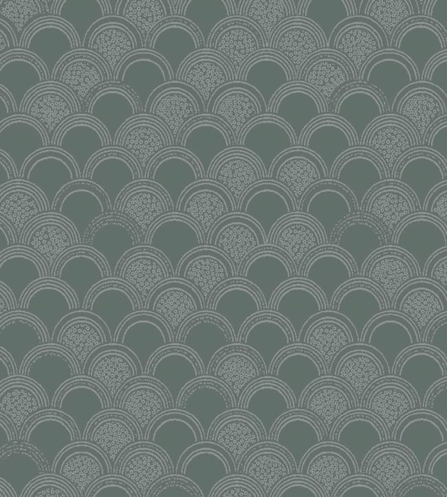 Birgit Wallpaper by Borastapeter Green