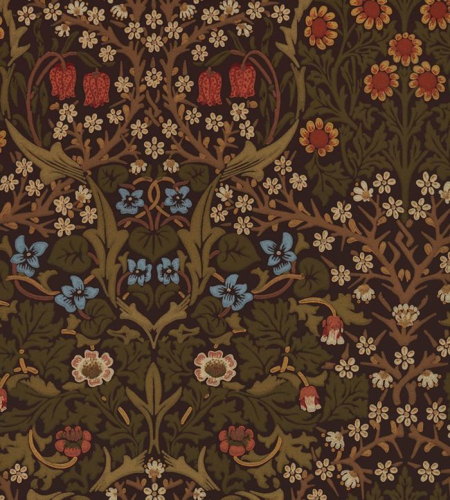 Blackthorn Wallpaper by Morris & Co Rosewood