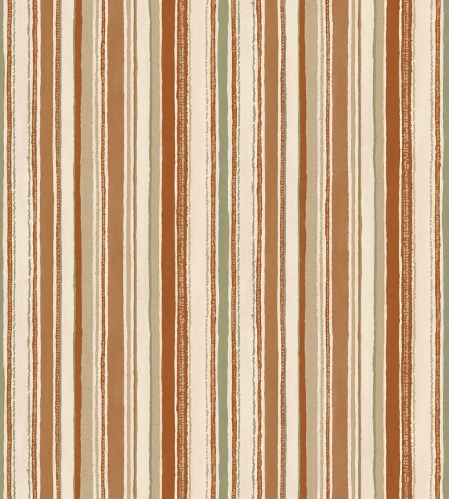 Blanket Stripe Grasscloth Wallpaper by Madeaux 02 Sienna