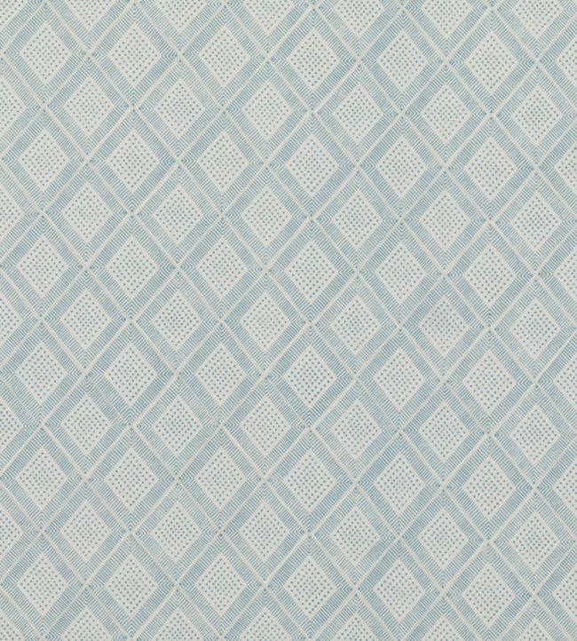 Block Trellis Fabric by Baker Lifestyle Aqua