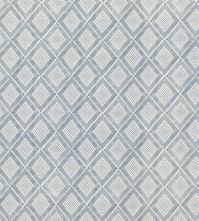 Block Trellis Fabric by Baker Lifestyle Indigo