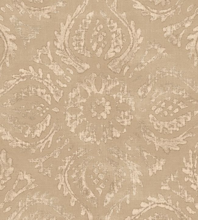 Blockprint Diagonal Tiles Wallpaper by Eijffinger Almond