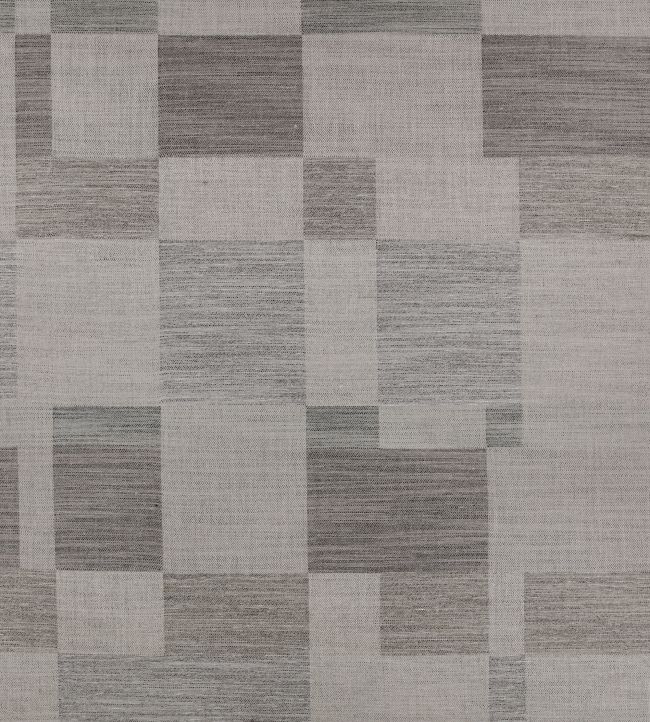 Blocks Fabric by Mark Alexander Gunmetal