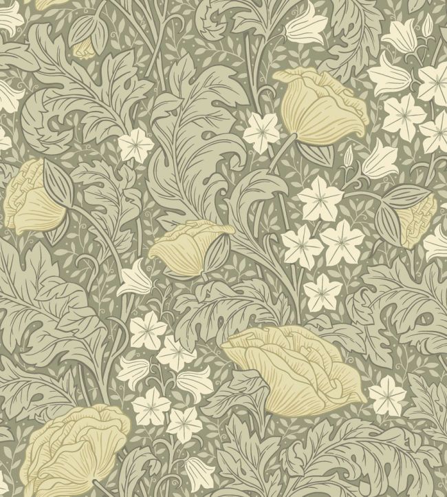 Blomdansen Wallpaper by Borastapeter Sage