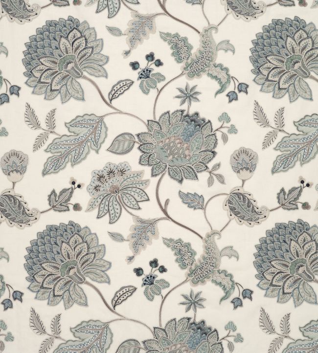 Bloom Fabric by James Hare Blue