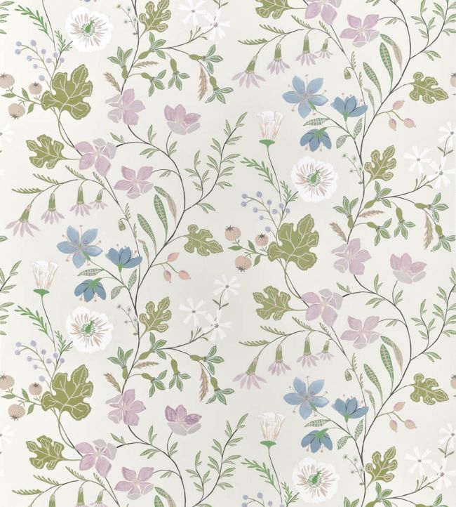 Bloom Fabric by Thibaut Lilac