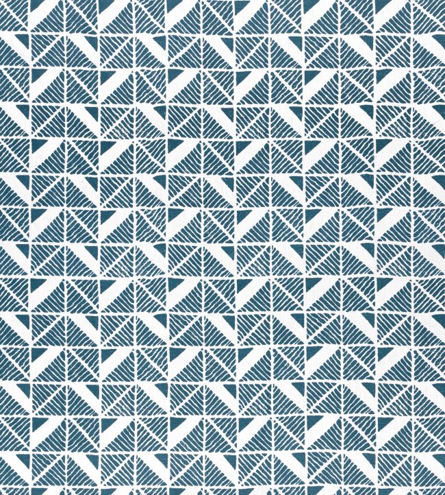 Bloomsbury Square Fabric by Anna French Blue