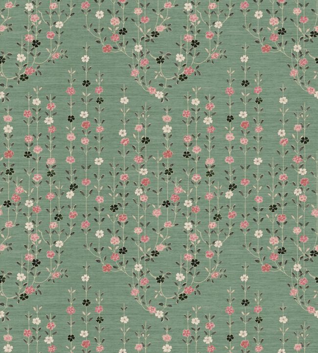 Blossom Wallpaper by Lewis & Wood Peony Jade