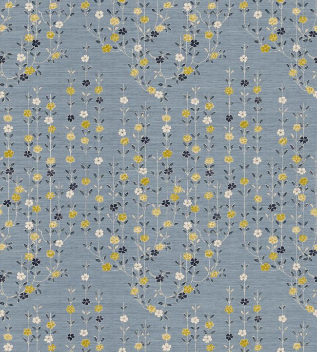 Blossom Fabric by Lewis & Wood Saffron Sky