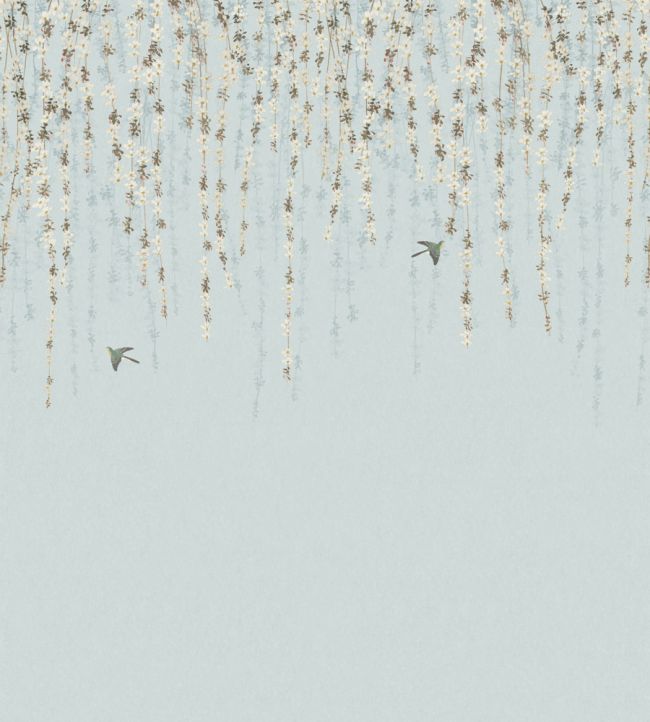 Blossom Mural by Thibaut Blue