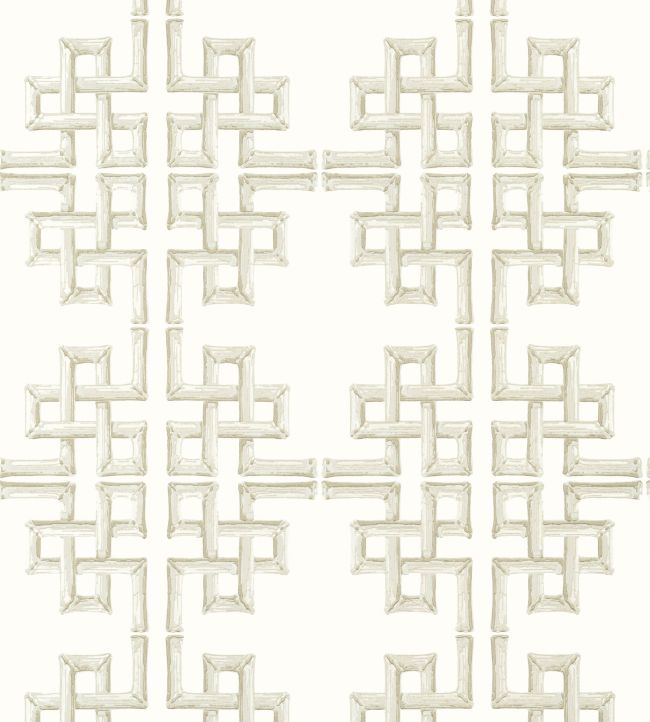 Boca Bamboo Wallpaper by Thibaut Beige
