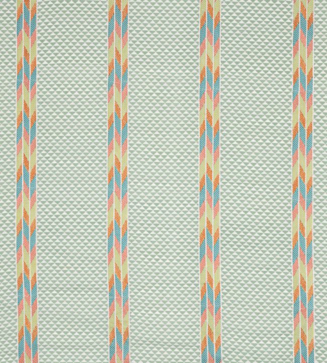 Bodhi Fabric by Jane Churchill Aqua/Multi